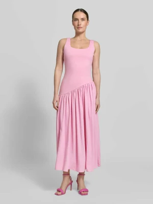 sukienka midi z prostokątnym dekoltem Little Mistress