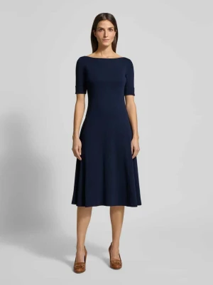 Sukienka midi z rękawem o dł. 1/2 model ‘MUNZIE’ Lauren Ralph Lauren