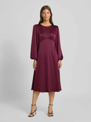 Sukienka midi z satyny z wycięciem w kształcie łezki Christian Berg Woman Selection