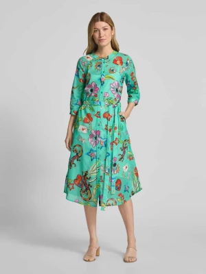 Sukienka midi z tasiemką w talii milano italy