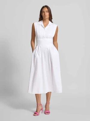 sukienka midi z ukrytą listwą guzikową model 'CHERRY' Guess