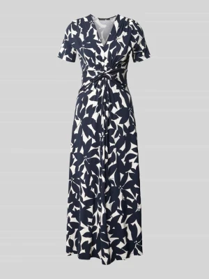 Sukienka midi z wiązaniem i dekoltem w serek Betty Barclay