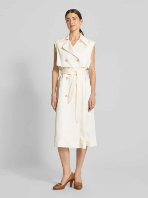 Sukienka midi z wiązanym paskiem model ‘Cifasia’ Boss