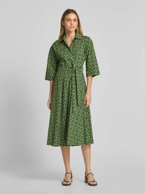 Sukienka midi z wiązanym paskiem model ‘VARENNA’ Weekend Max Mara