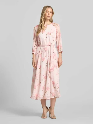 Sukienka midi z wiązanym paskiem MORE & MORE