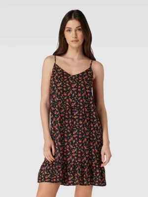 Sukienka midi z wiskozy z dekoltem w serek model ‘EASY’ Vero Moda