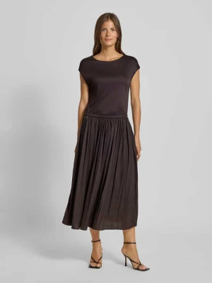 Sukienka midi z wiskozy z efektem 2 w 1 model ‘Wabella’ Opus
