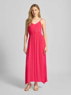 Sukienka midi z wiskozy z głębokim dekoltem na plecach Ichi