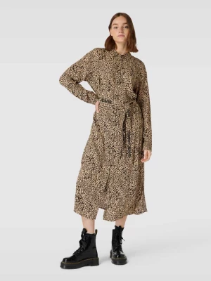 Sukienka midi z wiskozy ze zwierzęcym nadrukiem model ‘LEO’ Tommy Jeans