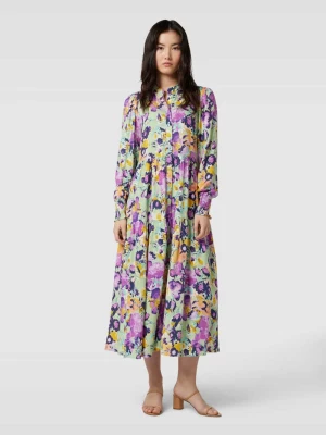 Sukienka midi z włóknami LENZING™ ECOVERO™ model ‘SALIRA’ YAS