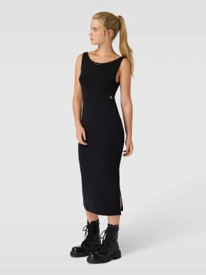 Sukienka midi z wycięciem na plecach Calvin Klein Jeans