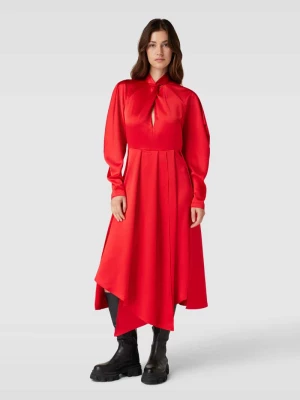 Sukienka midi z wycięciem w kształcie łezki model ‘KUMBARULA’ HUGO