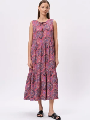 Sukienka midi z wzorem paisley Greenpoint