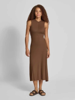 Sukienka midi ze stójką model ‘Talia’ EDITED