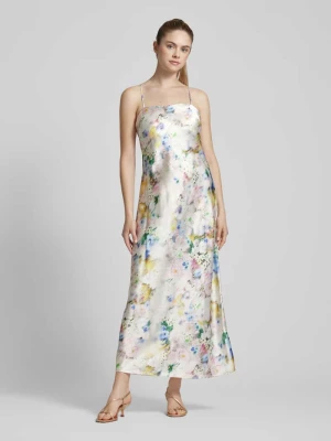 Sukienka midi ze wzorem na całej powierzchni model ‘Dorothee’ EDITED
