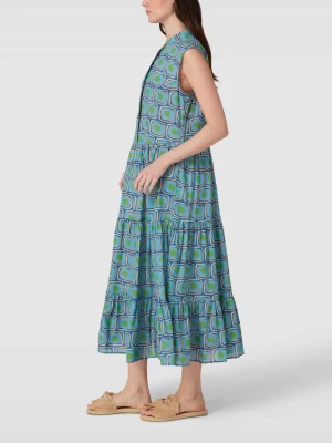 Sukienka midi ze wzorem na całej powierzchni model ‘Mila Long’ 0039 italy