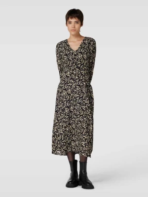 Sukienka midi ze wzorem na całej powierzchni model ‘Rhian’ MSCH Copenhagen