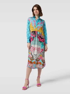 Sukienka midi ze wzorem na całej powierzchni model ‘Sunkissed’ miss goodlife
