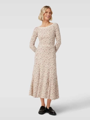 Sukienka midi ze wzorem na całej powierzchni Polo Ralph Lauren