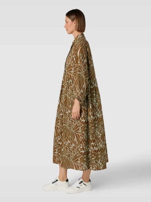 Sukienka midi ze wzorem na całej powierzchni Windsor