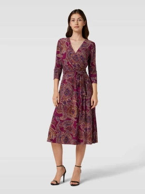 Sukienka midi ze wzorem paisley model ‘CARLYNA’ Lauren Ralph Lauren