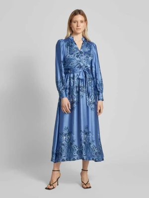Sukienka midi ze wzorem paisley model ‘Nova’ NEO NOIR