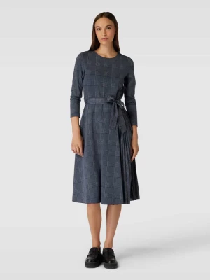 Sukienka midi ze wzorem w kratkę model ‘CURVATO’ Weekend Max Mara