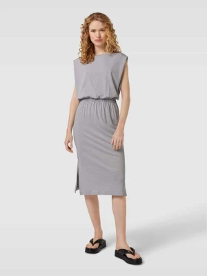 Sukienka midi ze wzorem w paski model ‘Maxi’ milano italy