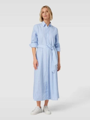 Sukienka midi ze wzorem w paski Polo Ralph Lauren