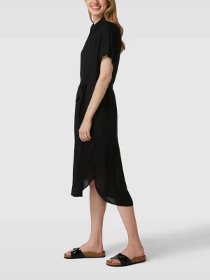 Sukienka midi z czystej wiskozy model ‘BUMPY’ Vero Moda