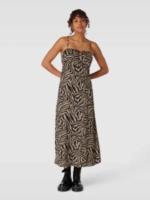 Sukienka midi ze zwierzęcym nadrukiem na całej powierzchni model ‘NOVA’ Only