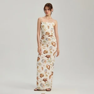 Sukienka mini bodycone w muszelki na ramiączkach House