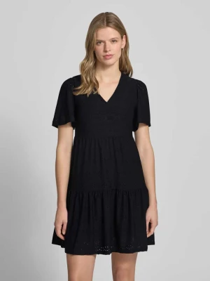 Sukienka mini casualowa z wyhaftowanym wzorem model 'SMILLA LIFE' Only