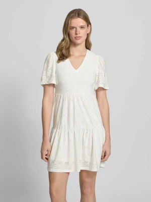Sukienka mini casualowa z wyhaftowanym wzorem model 'SMILLA LIFE' Only
