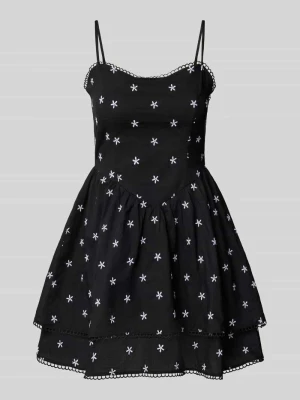 Sukienka mini na regulowanych, cienkich ramiączkach Gina Tricot