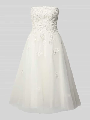 Sukienka mini o kroju regular fit z ozdobnym obszyciem luxuar