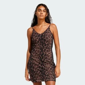 Sukienka mini Seasonal Essentials Leopard Print z 3 paskami Adidas