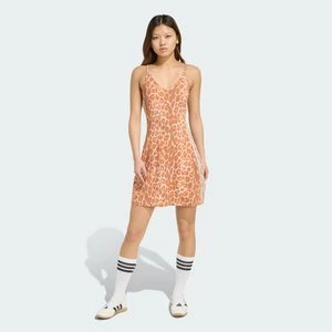 Sukienka mini Seasonal Essentials Leopard Print z 3 paskami Adidas