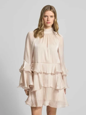 Sukienka mini w efekcie stopniowania model 'Flowy frill' Gina Tricot