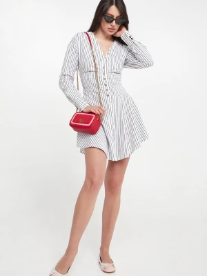 Sukienka mini w paski Anchise PINKO