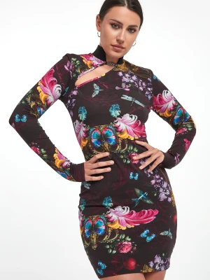 Sukienka mini we wzór VERSACE JEANS COUTURE