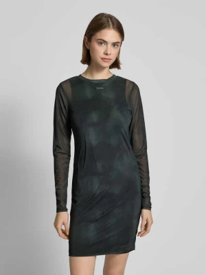 Sukienka mini z aplikacją z logo Karo Kauer