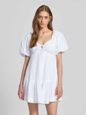 Sukienka mini z bufiastymi rękawami Gina Tricot
