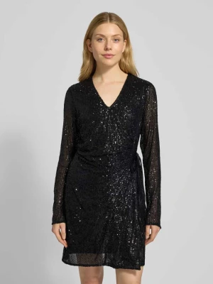 Sukienka mini z cekinowym obszyciem model ‘Kilara’ MbyM