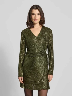 Sukienka mini z cekinowym obszyciem model ‘Kilara’ MbyM
