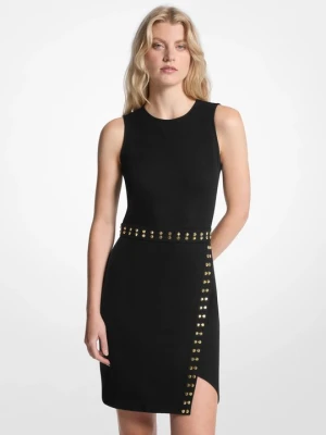 Sukienka mini z ćwiekami Michael Kors CZARNY (Czarny)