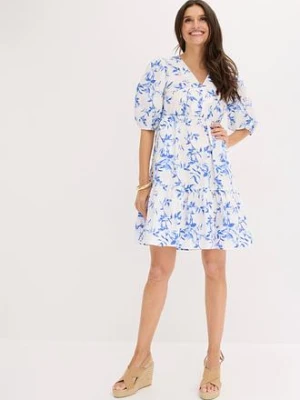 Sukienka mini z czystej bawełny bonprix