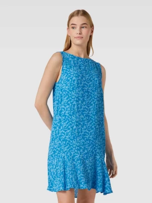 Sukienka mini z czystej wiskozy ze wzorem na całej powierzchni Tom Tailor