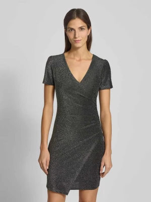 Sukienka mini z dekoltem w serek Apricot