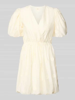 Sukienka mini z dekoltem w serek model 'CHAYA' SUNCOO PARIS